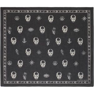 Alexander McQueen large unisex tattoo skull scarf